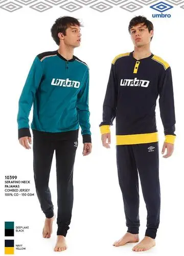 Pigiama uomo a manica lunga in jersey di cotone Umbro 10399