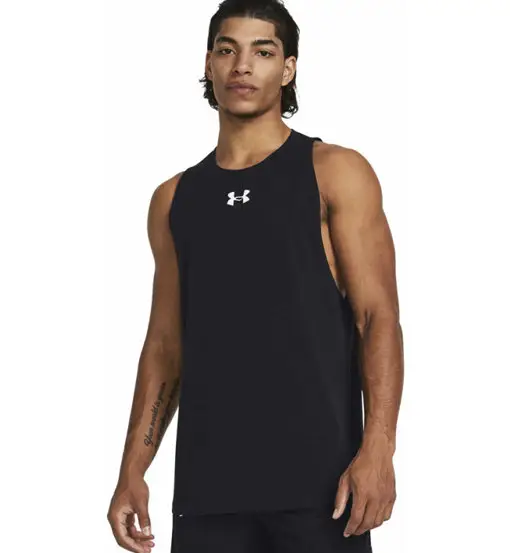 Baseline Cotton Tank - top basket - uomo Black
