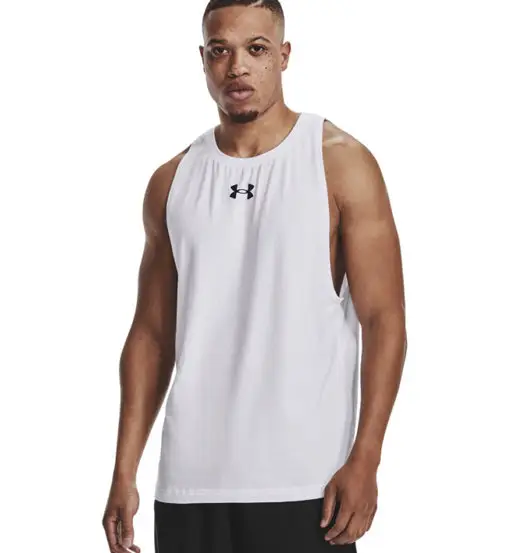 Baseline Cotton Tank - top basket - uomo White