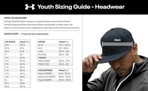 Under Armour Berretto Blitzing da ragazza regolabile, (535) Viola sale / / Sontuoso, Taglia unica miniatura 3