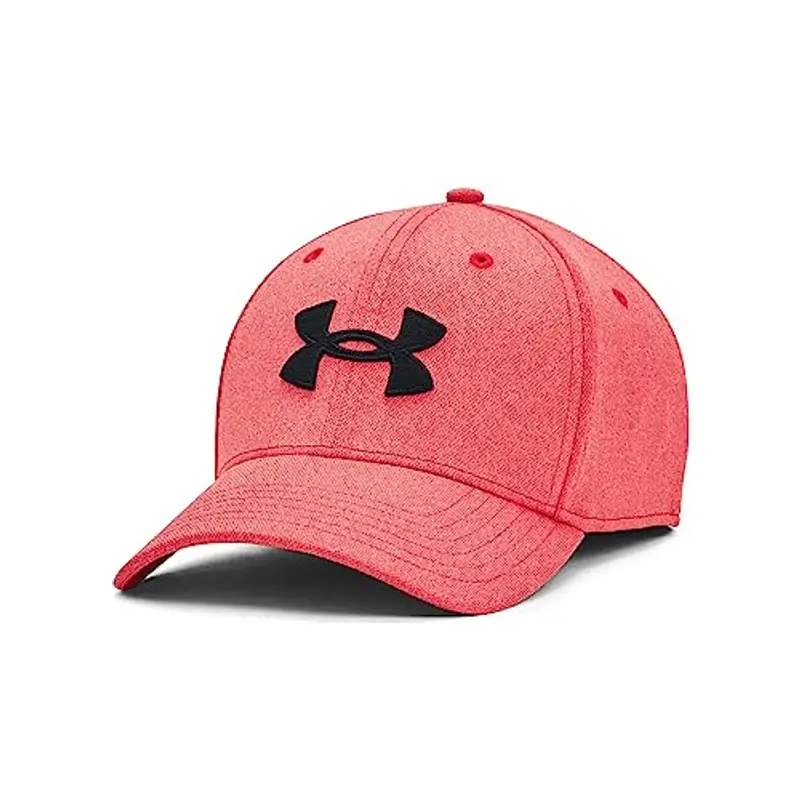 Under Armour Berretto da Baseball, Regolabile con Regolazione dell'umidità, da Uomo, (601) Rosso/Nero, S/M