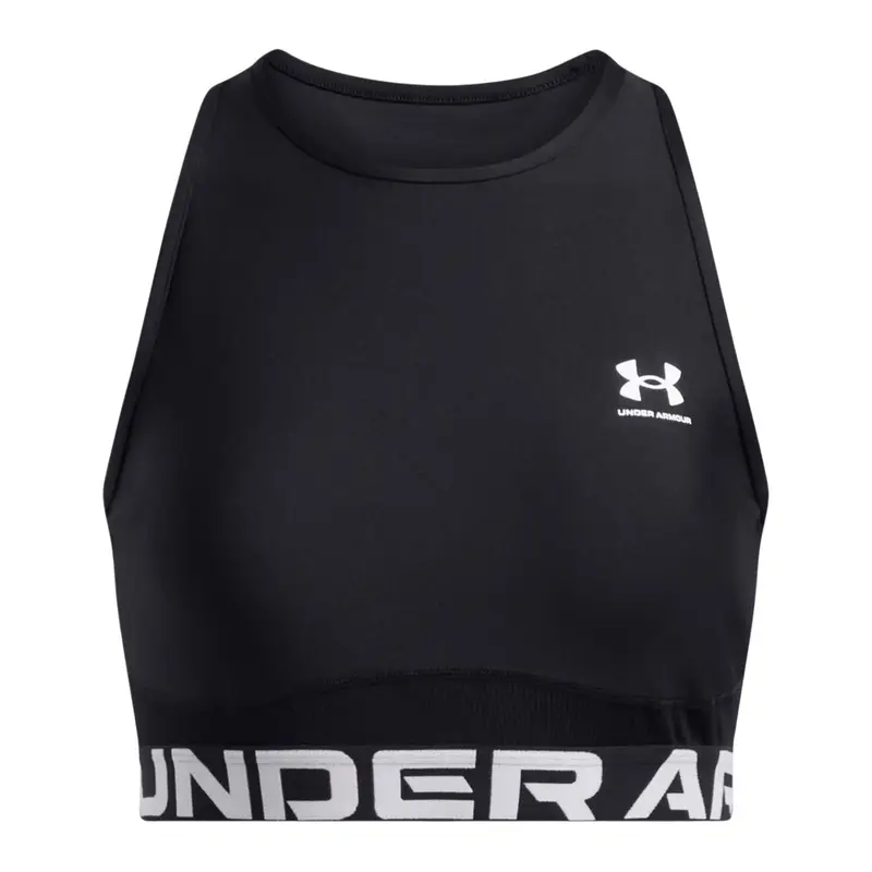 Canotta da allenamento Under Armour Heat Gear Rib da donna | Under Armour Nero