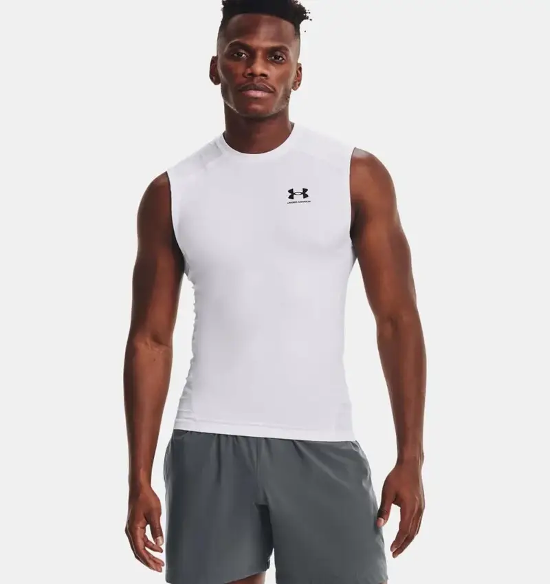 Canotta Lycra Heatgear Under Armour Bianco | Under Armour