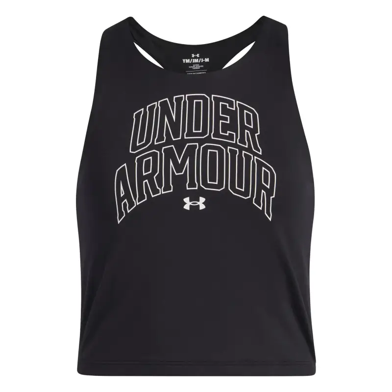 Canottiera bambina Under Armour Motion Branded Noir