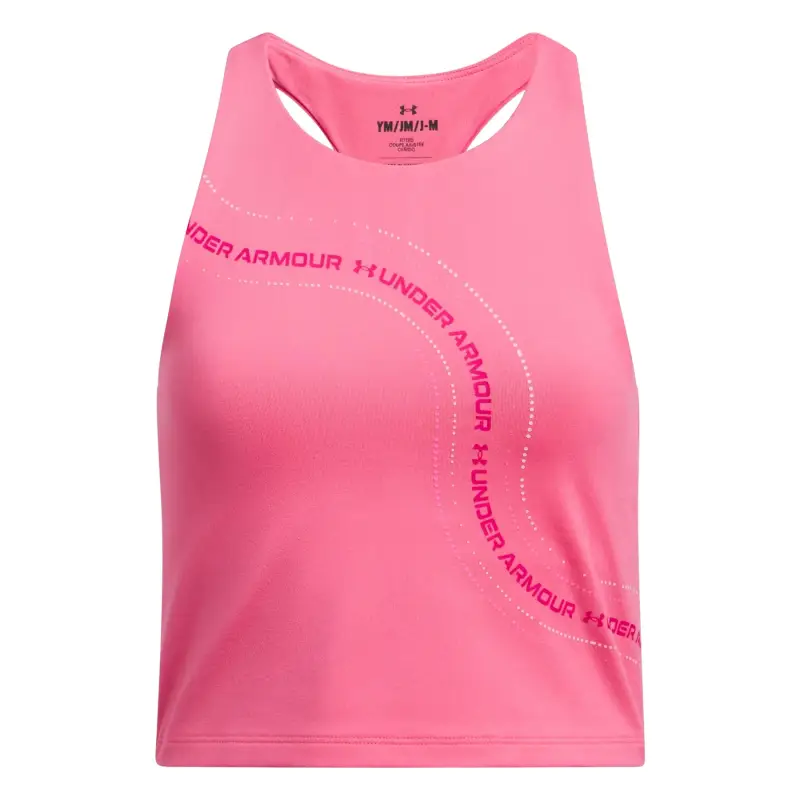Canottiera bambina Under Armour Motion Branded Rose