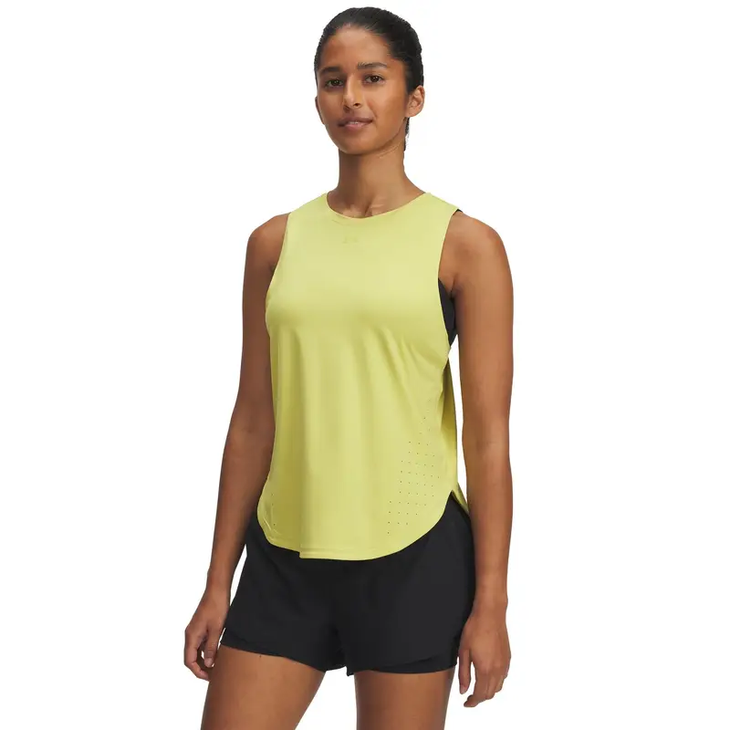 Canottiera da donna Under Armour Launch Elite Jaune