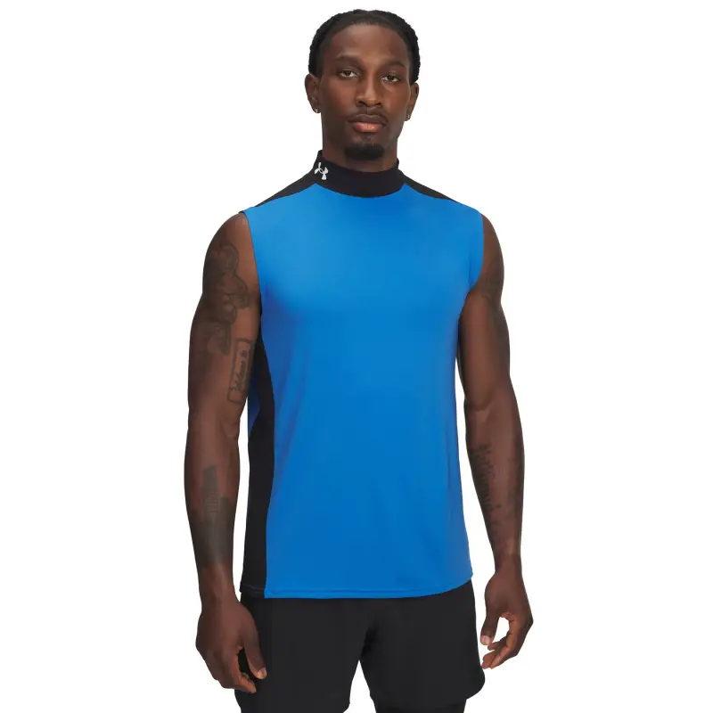 Canottiera Under Armour HeatGear Wordmark Bleu