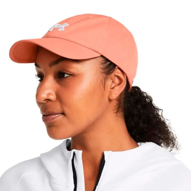 Under Armour Cappello Blitzing da donna regolabile, (963) Bubble Peach / / Bianco, Taglia unica miniatura 3