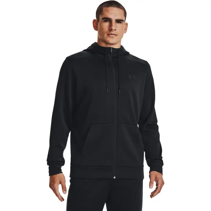 Cappuccio Under Armour Fleece Full-Zip Hoodie. Nero. Uomini | Under Armour