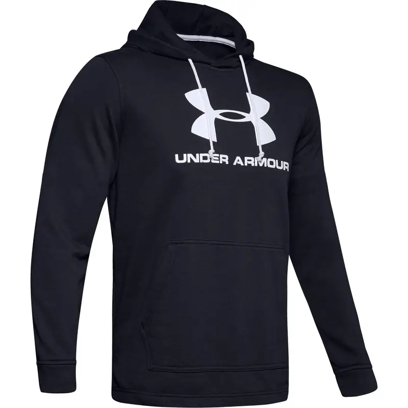 Cappuccio Under Armour Sportstyle Terry Logo. Nero. Uomini | Under Armour