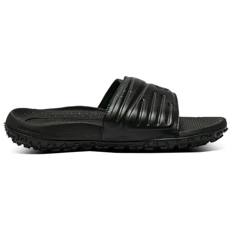 Ciabatte Under Armour Fat Tire Nere Uomo Sneakers 3023749-002 41 miniatura 5