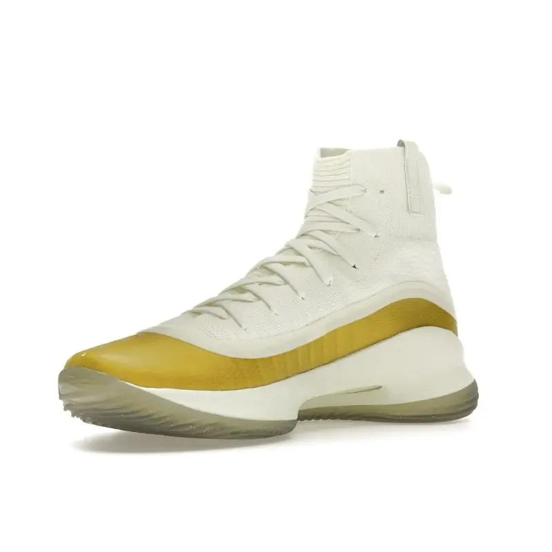 Curry 4 Retro Mentalità da Campione Uomo Sneakers Crema 1298306-301 45 miniatura 4