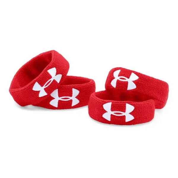 Fascia da polso 4 pezzi - Per polso o bicipite - 2.5 cm | Under Armour Rosso