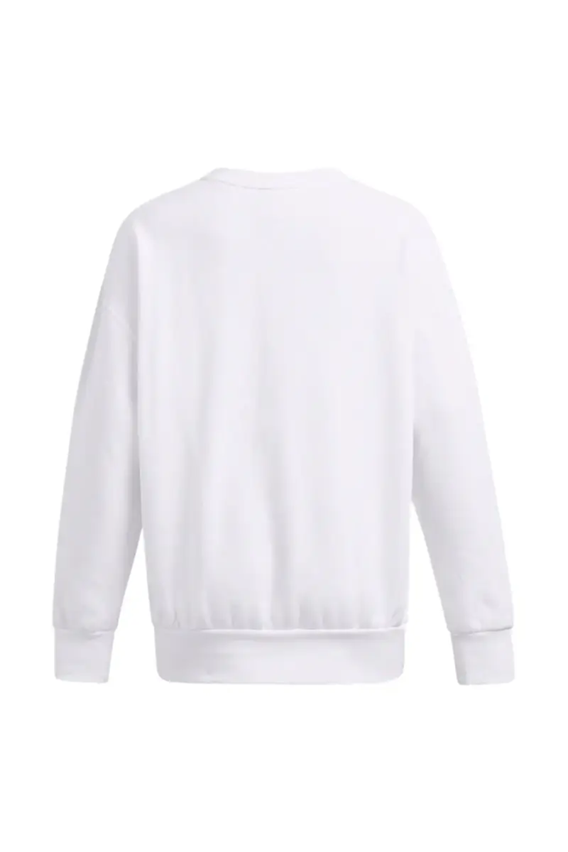 Felpa Bianca Girocollo Senza Cappuccio Under Armour Essential Fleece [BIANCO] miniatura 2