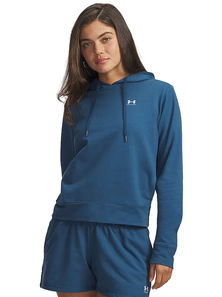 Felpa con cappuccio da donna UA Sport Terry petrolio | XS