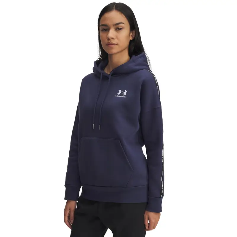 Felpa con cappuccio da donna Under Armour Icon Bleu