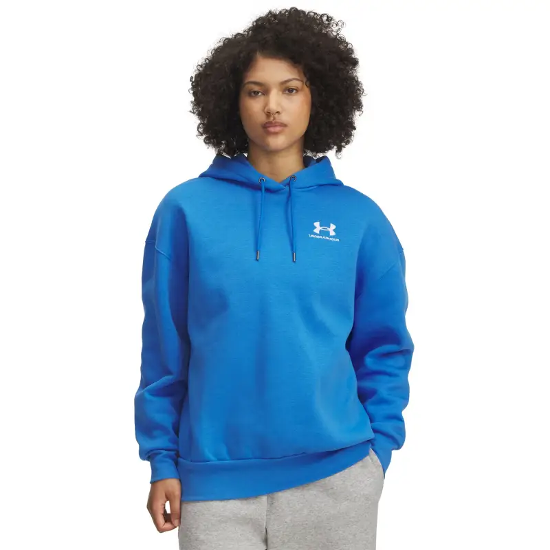 Felpa con cappuccio da donna Under Armour Icon Fleece Bleu