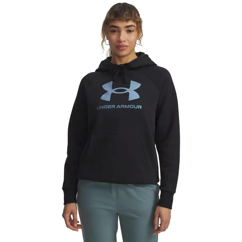 Felpa con cappuccio da donna Under Armour Rival Shimmer Noir