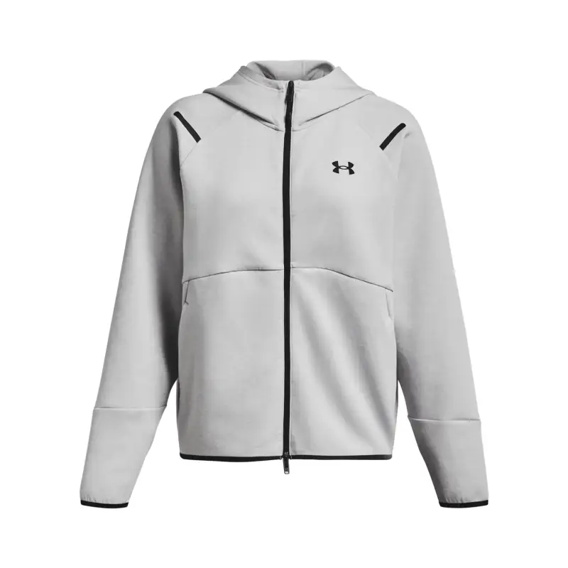Felpa con cappuccio da donna Under Armour Unstoppable Fleece Gris