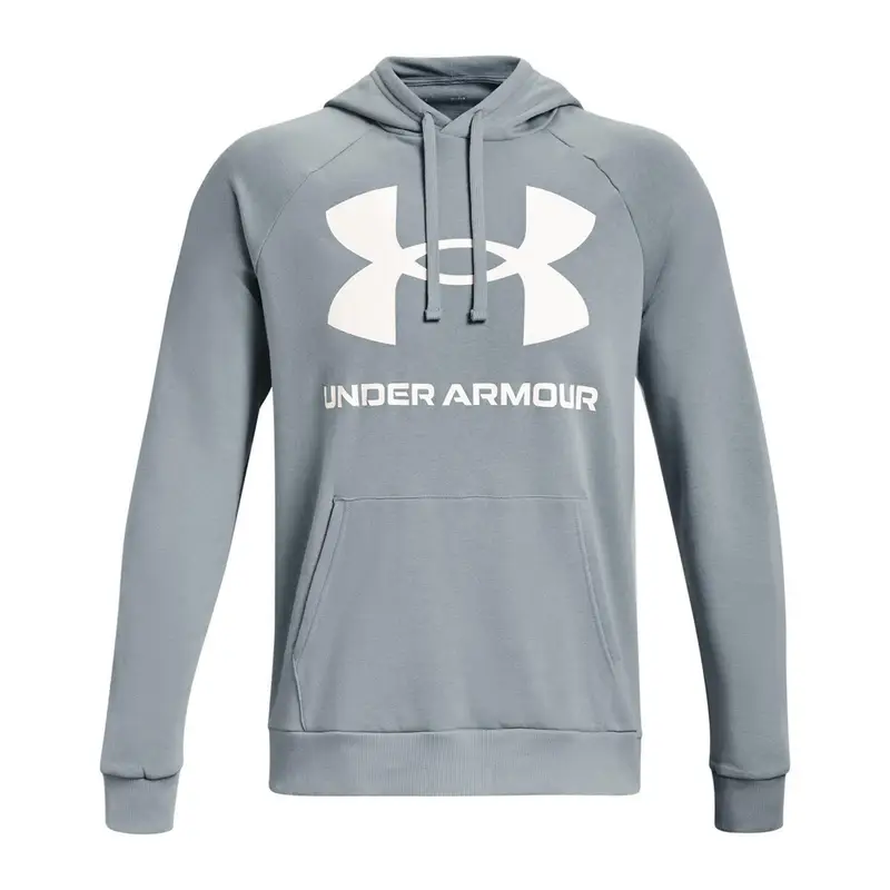 Felpa con cappuccio da uomo di Under Armour Rival Fleece Big Logo HD | Under Armour Grigio fiume