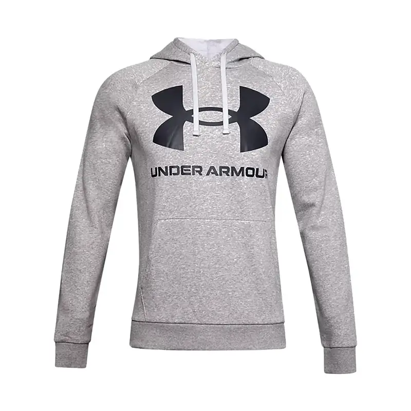 Felpa con cappuccio da uomo Under Armour Rival Fleece Big Logo HD | Under Armour Grigio
