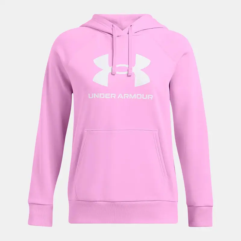 Felpa Con Cappuccio Donna Ua Rival Fleece Rosa Grande Logo Under Armour | Under Armour