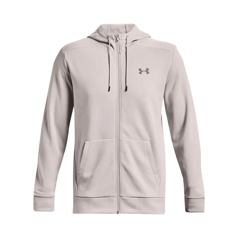 Felpa con cappuccio e cerniera Under Armour Fleece Gris