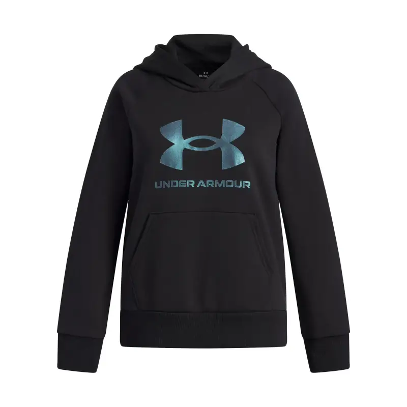 Felpa con cappuccio per bambini Under Armour Rival Shimmer Noir