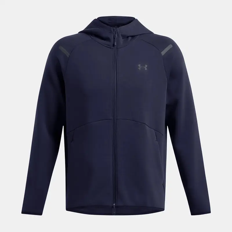 Felpa Con Cappuccio Under Armour Inarrêtable Fleece Uomo Blu Marino Notte | Under Armour Blu navy