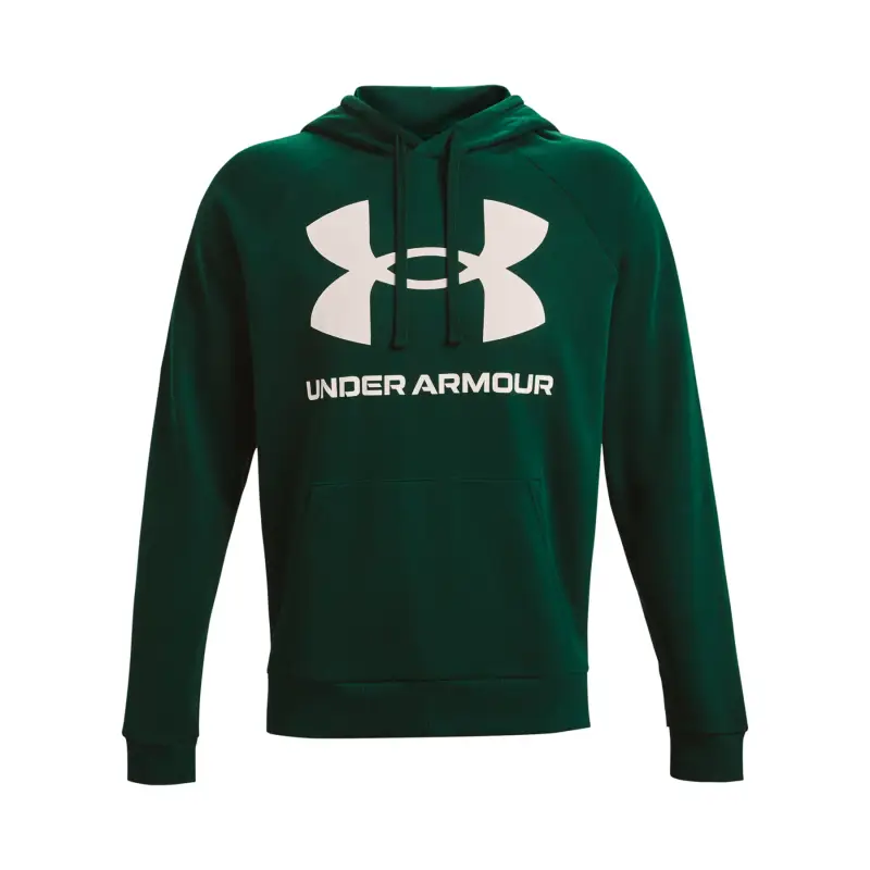 Felpa con cappuccio Under Armour Rival Fleece Big Logo Gris