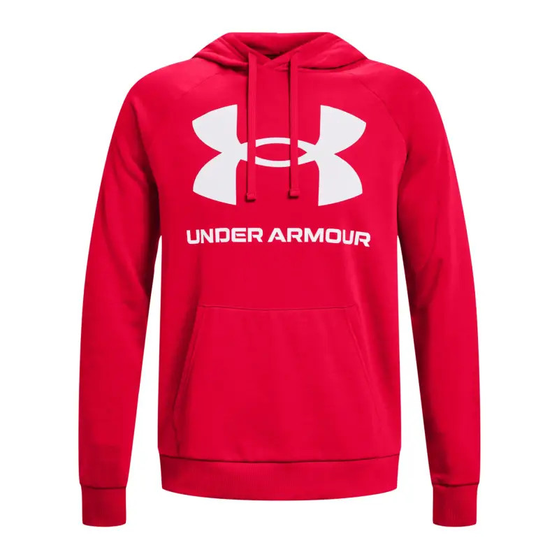 Felpa con cappuccio Under Armour Rival Fleece Big Logo Rouge