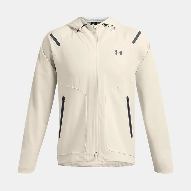 Felpa Con Cappuccio Under Armour Uomo Ua Inarrêtable Bianco Neve | Under Armour Beige