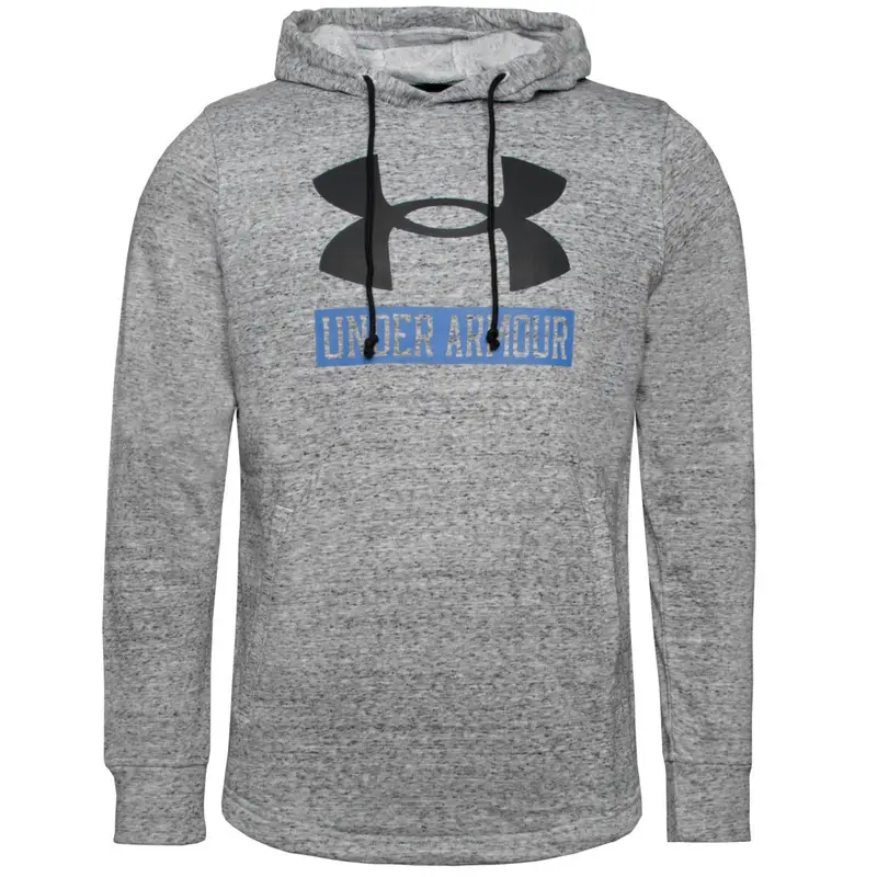 Felpa con Cappuccio Uomo Rival Terry Logo | Under Armour Grigio