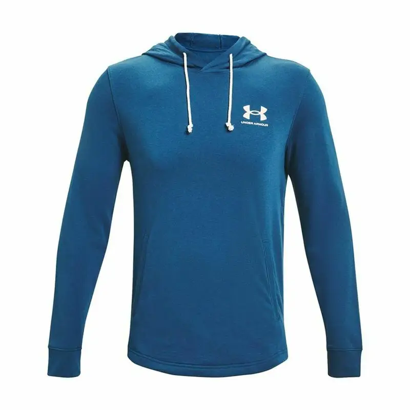 Felpa con Cappuccio Uomo Rival Terry | Under Armour Blu