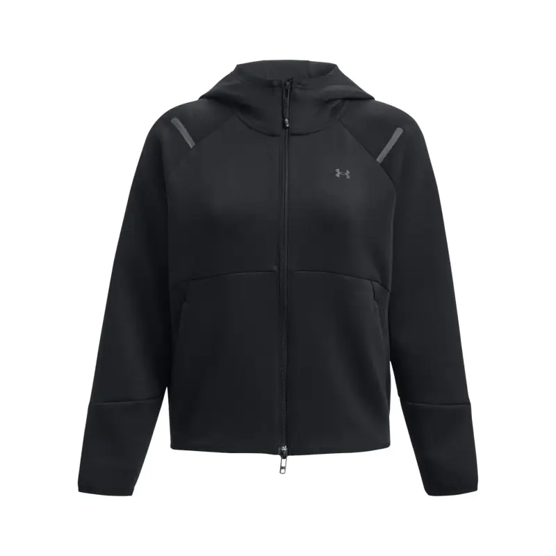 Felpa con cerniera da donna Under Armour Unstoppable Fleece Noir