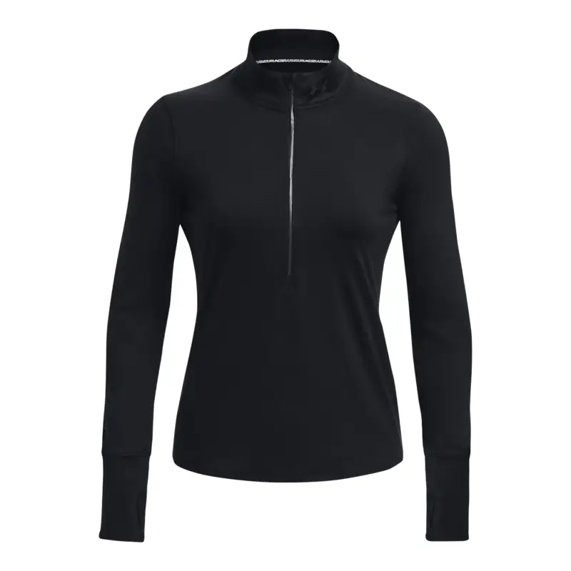 Felpa con zip a metà da donna Under Armour Qualifier Noir