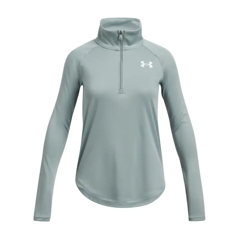 Felpa da allenamento con zip 1/2 per ragazza Under Armour Tech™