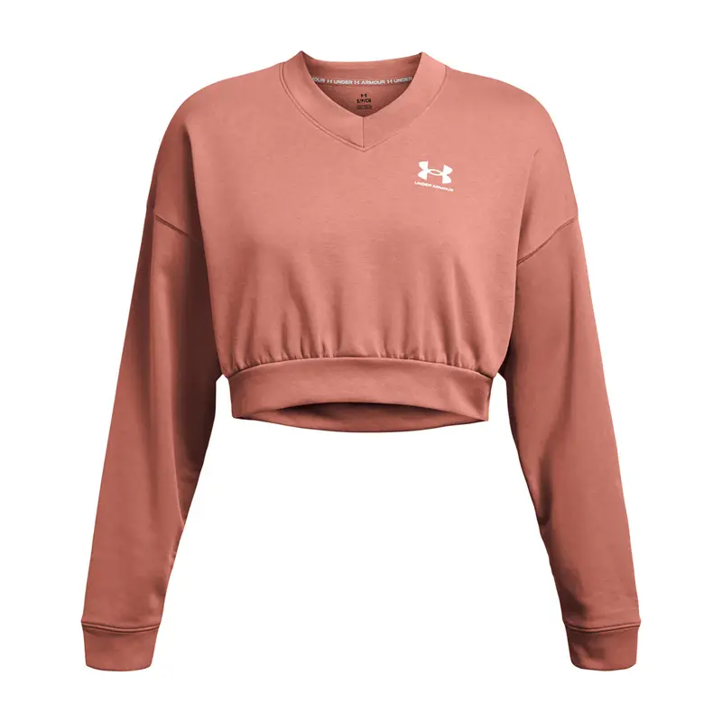 Felpa da allenamento da donna Under Armour Rival Terry Os Crop Crew | Under Armour Rosa