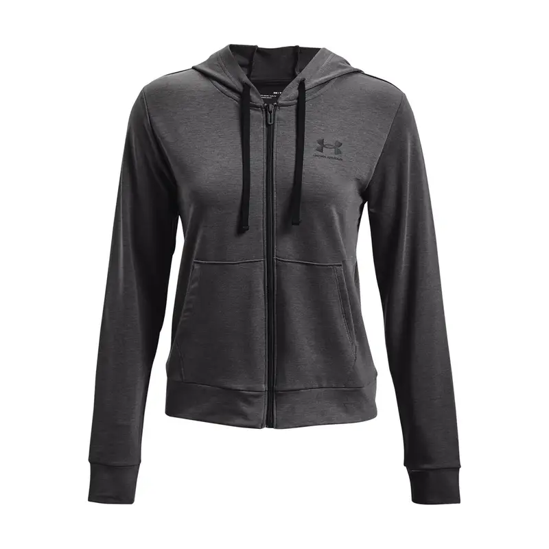 Felpa da allenamento Under Armour Rival Terry Full Zip con cappuccio da donna | Under Armour Grigio
