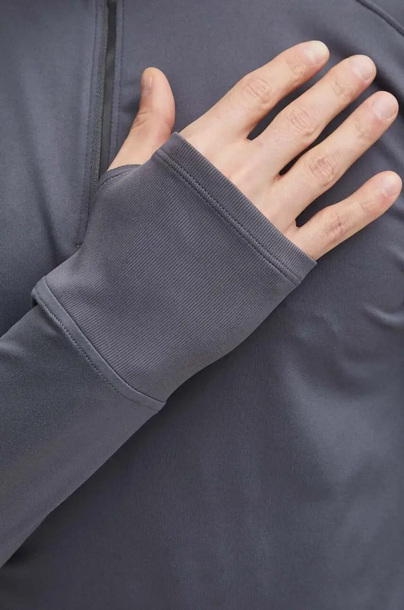 felpa da corsa Qualifier colore grigio miniatura 5