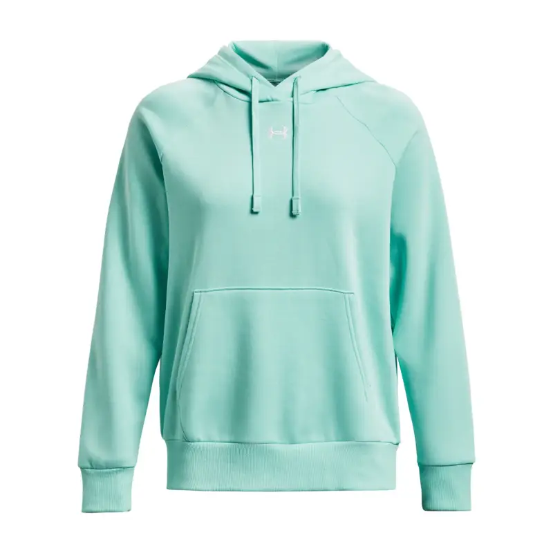 Felpa da donna con cappuccio Under Armour Rival Fleece Turquoise