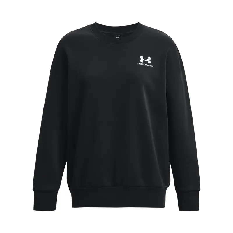Felpa da donna Under Armour Essential Flc OS Crew Noir
