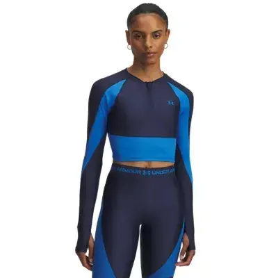 Felpa da donna Under Armour HeatGear® Rib Bleu