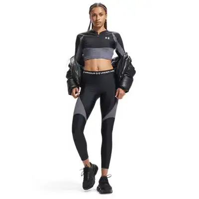 Felpa da donna Under Armour HeatGear® Rib Noir
