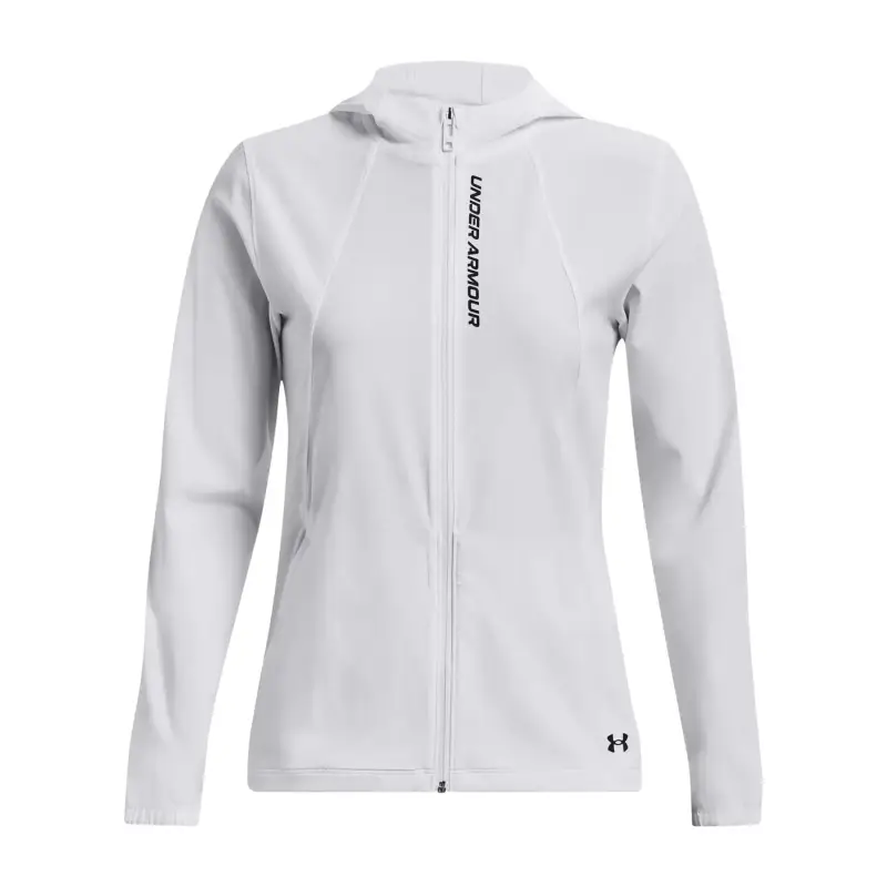 Felpa da donna Under Armour OutRun the Storm Blanc