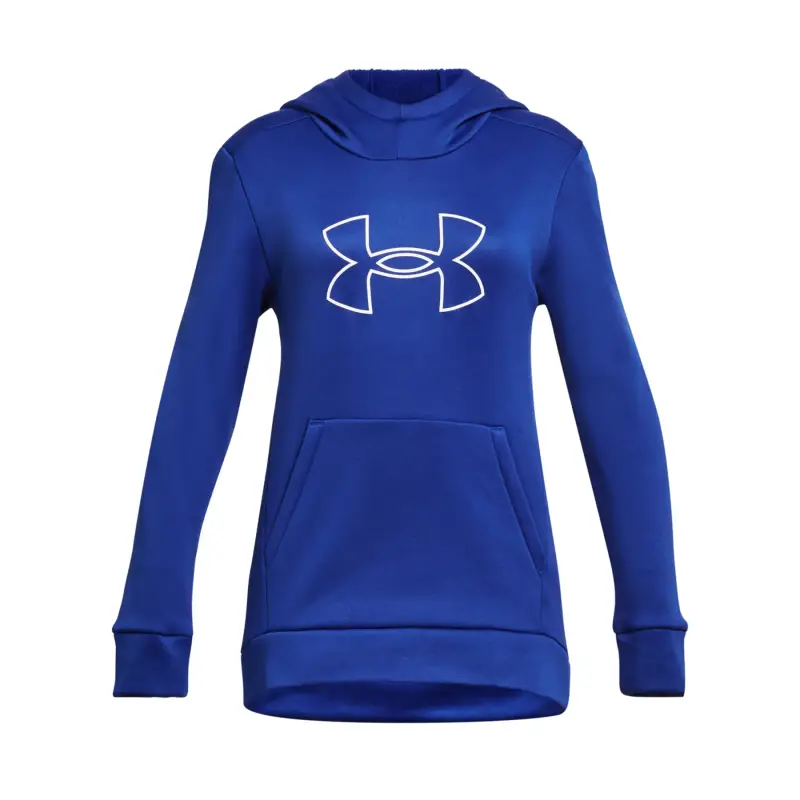 Felpa da ragazza con cappuccio Under Armour Fleece BL Bleu