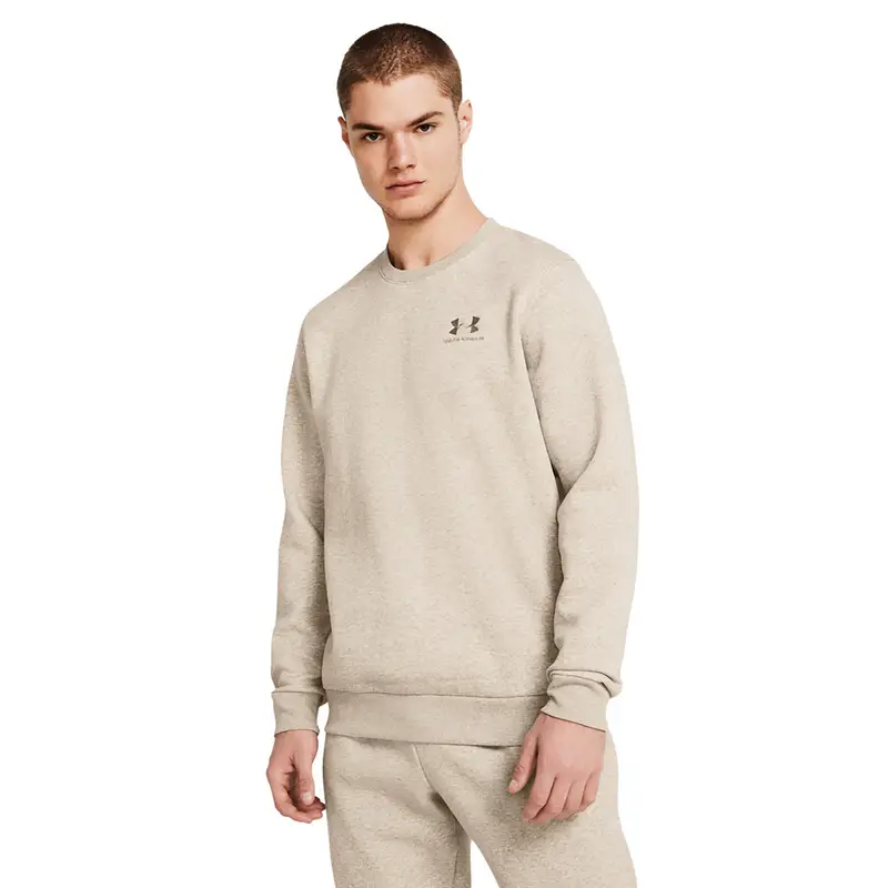 Felpa da uomo Under Armour Essential Fleece Crew | Under Armour Marrone