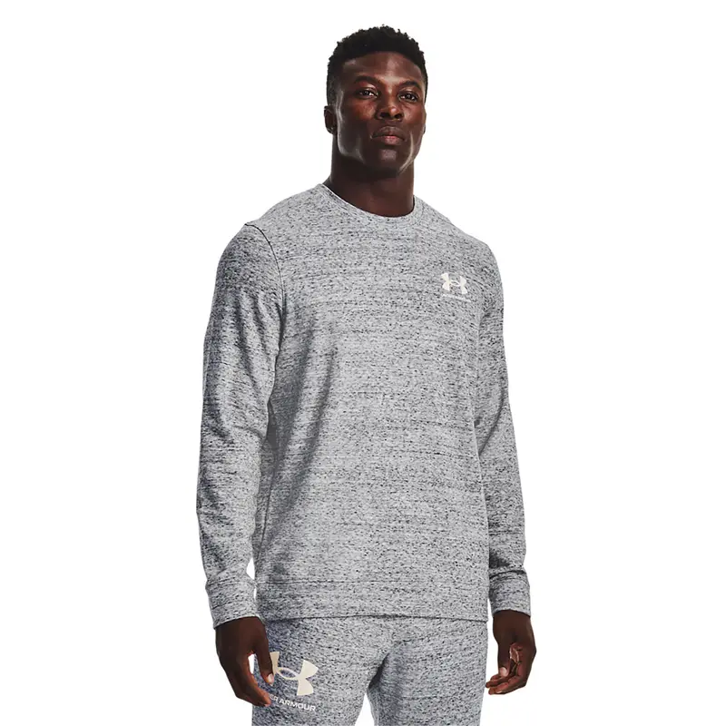 Felpa da uomo Under Armour Rival Terry Lc Crew | Under Armour Grigio chiaro