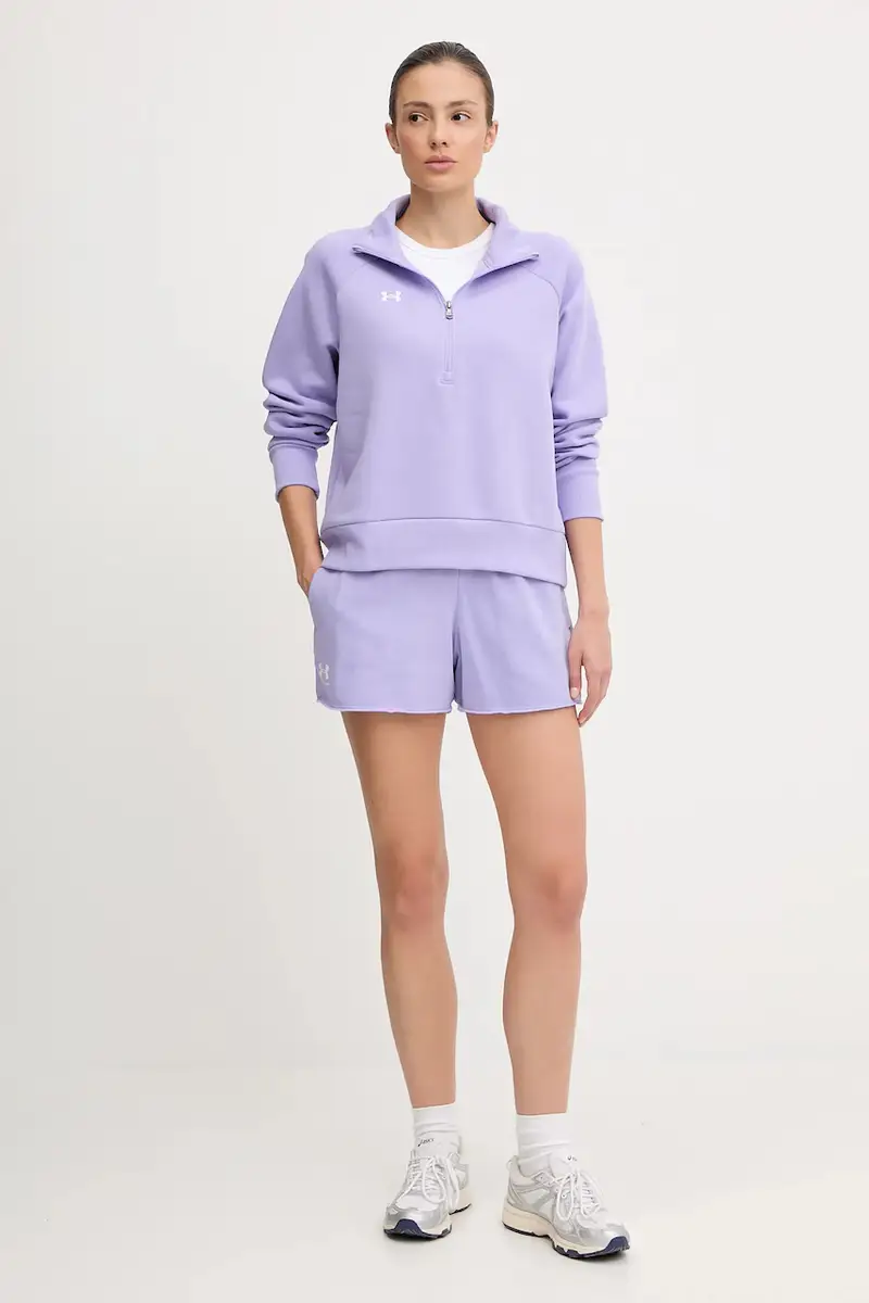 felpa donna colore nero Violetto miniatura 2