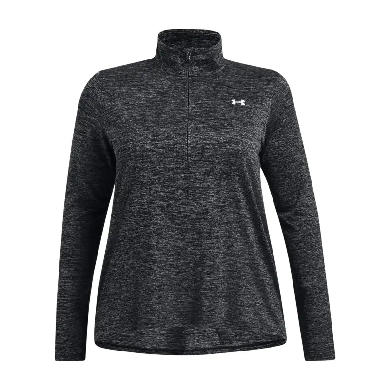 Felpa donna con mezza cerniera Under Armour Tech™ Twist Noir
